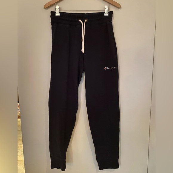 Vintage Champion Reverse Weave Sweatpants in Black - Picture 1 of 5